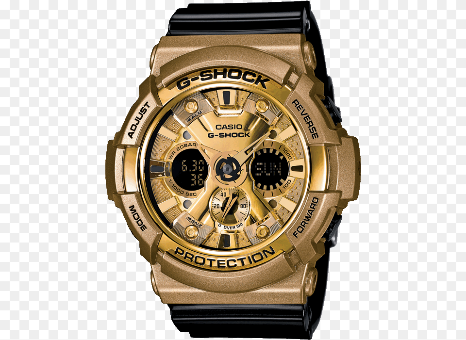 Casio G Shock Gold Black, Arm, Body Part, Person, Wristwatch Free Png Download