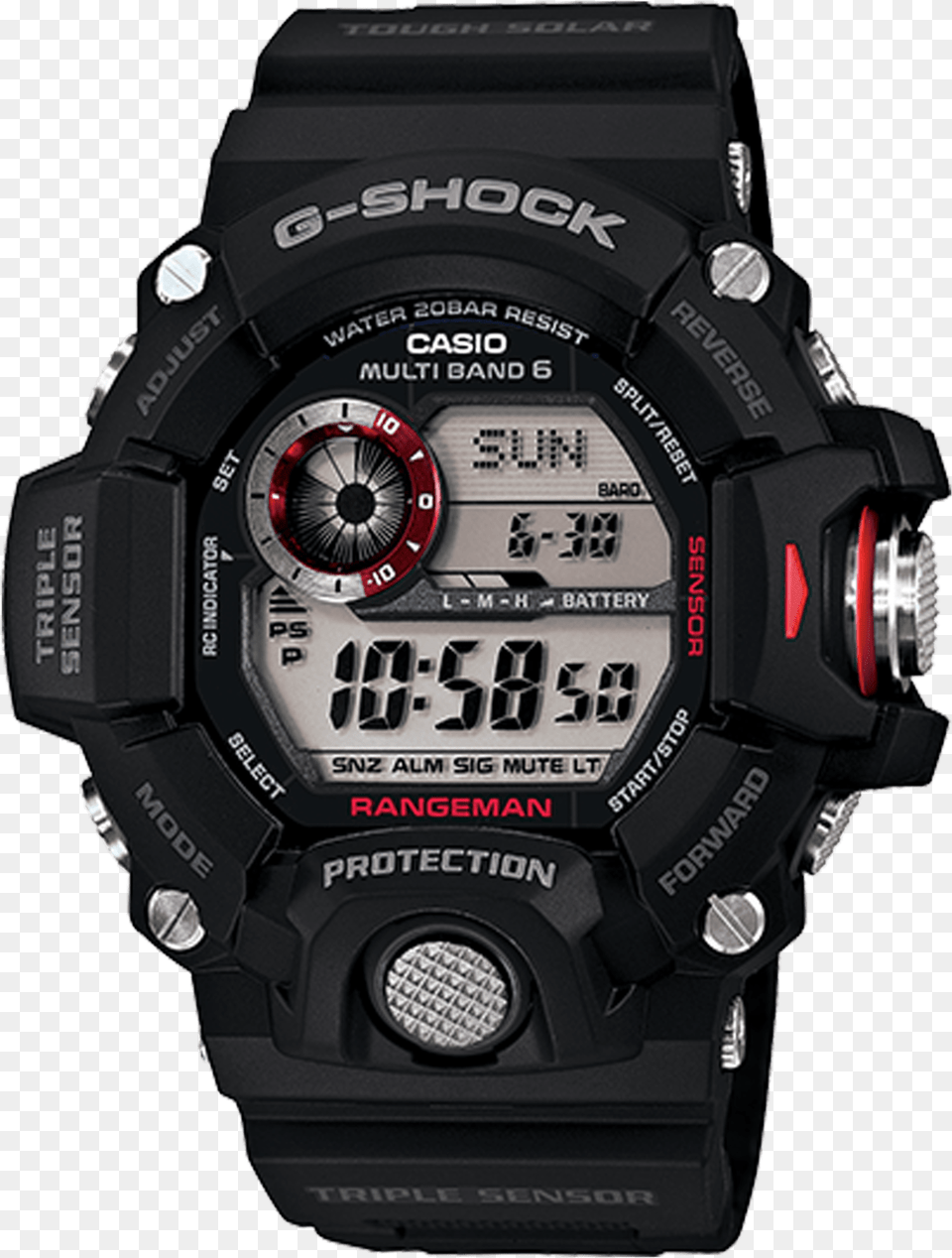 Casio G Shock Gw 9400, Digital Watch, Electronics, Wristwatch, Arm Free Png