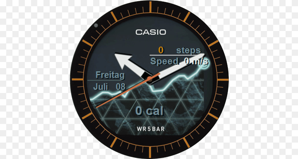 Casio Wsd Watch Outdoor Casio, Gauge, Disk Free Png