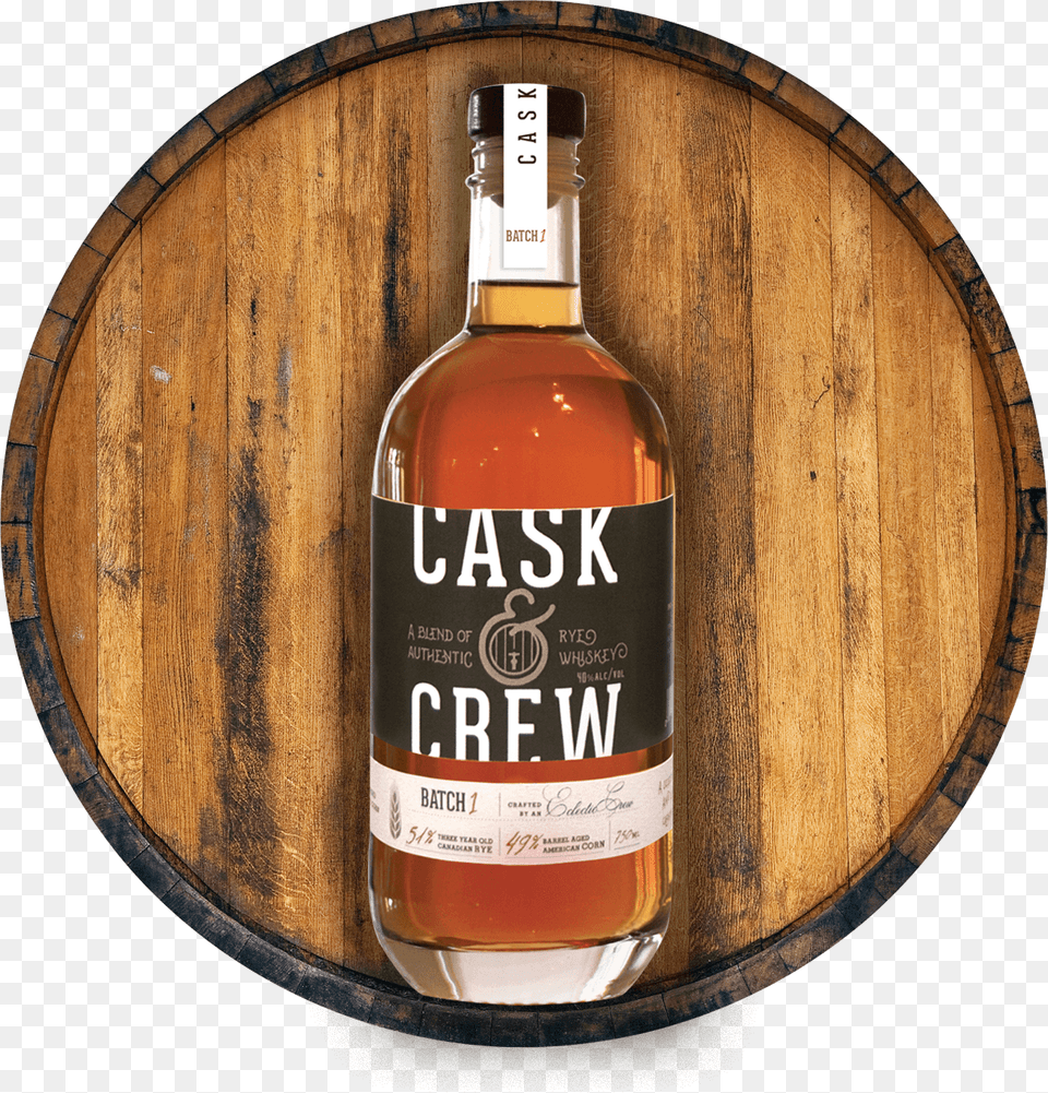 Cask Amp Crew Rye Whiskey Cask And Crew Walnut Toffee, Alcohol, Beverage, Liquor, Whisky Free Png