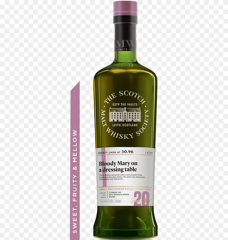 Cask No 30 Scotch Malt Whisky Society, Alcohol, Beverage, Liquor, Bottle Png Image