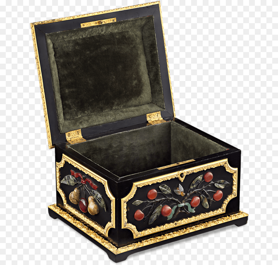 Casket Micromosaic And Pietre Dure Grand Tour Casket Box, Treasure, Furniture, Mailbox Png Image