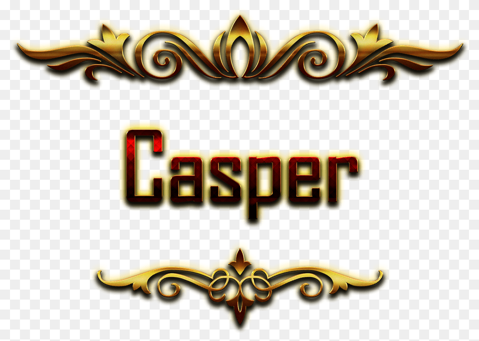 Casper Decorative Name, Logo, Emblem, Symbol, Mailbox Png Image