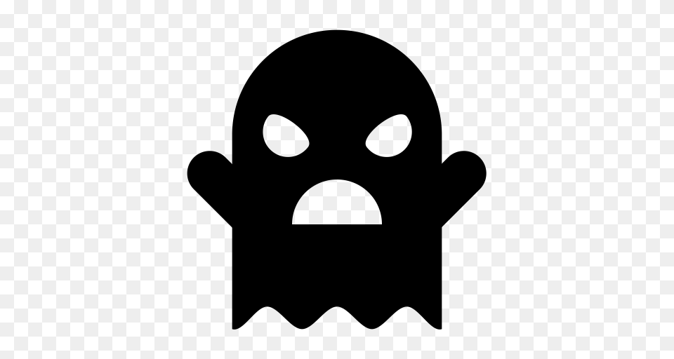 Casper Evil Ghost Halloween Icon, Gray Png Image