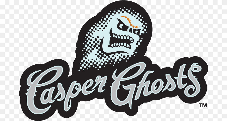 Casper Ghosts Primary Logo Pioneer League Pl Chris Casper Ghosts Baseball Logo, Text Free Png Download