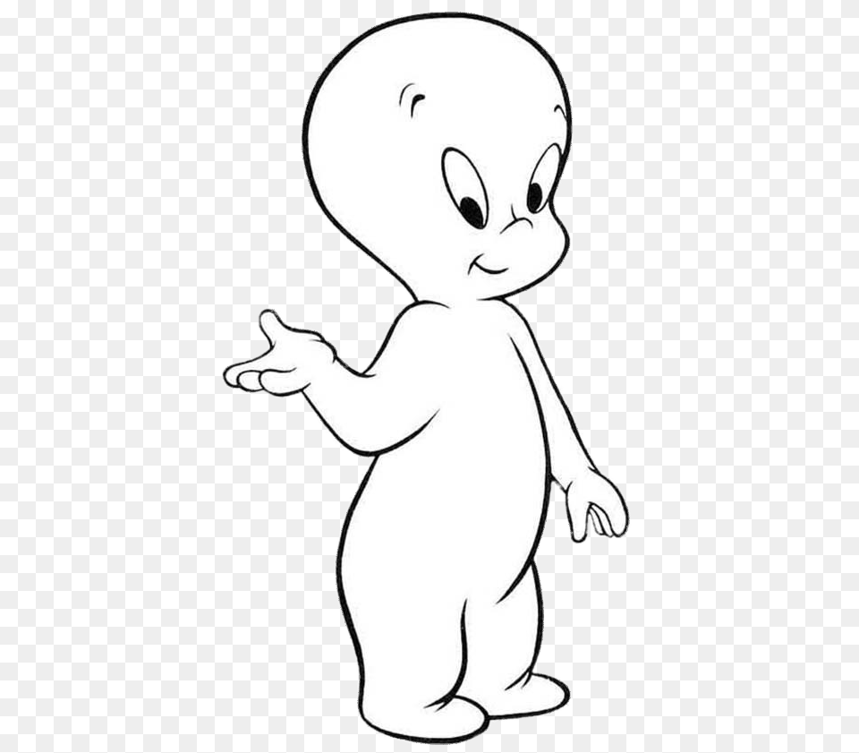 Casper The Friendly Ghost, Baby, Person, Cartoon, Face Free Png Download