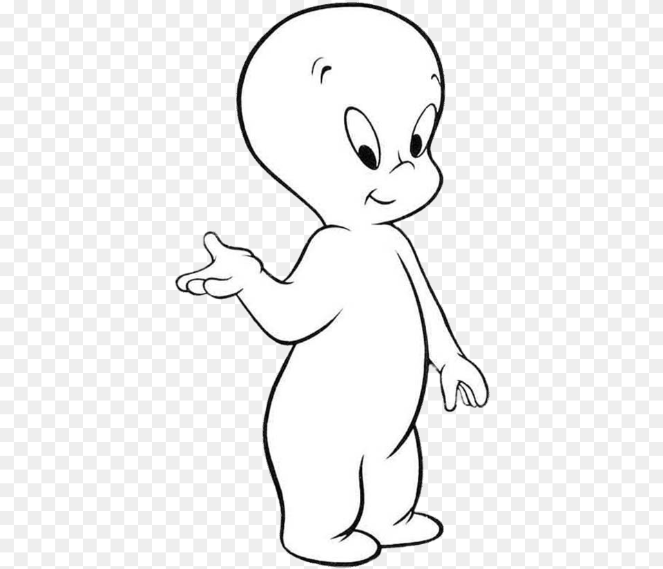 Casper The Friendly Ghost Casper The Friendly Ghost, Baby, Person, Stencil Png