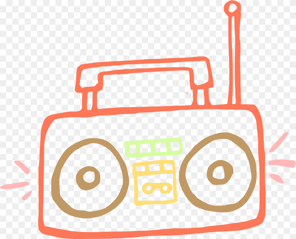 Cassette Clipart, Electronics, Radio Free Png Download