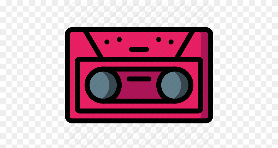 Cassette Deck Music Retro Tape Tech Icon, Electronics Free Transparent Png