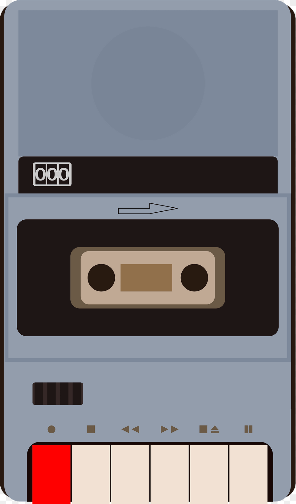 Cassette Tape Player Clipart, Electronics, Tape Player Free Png