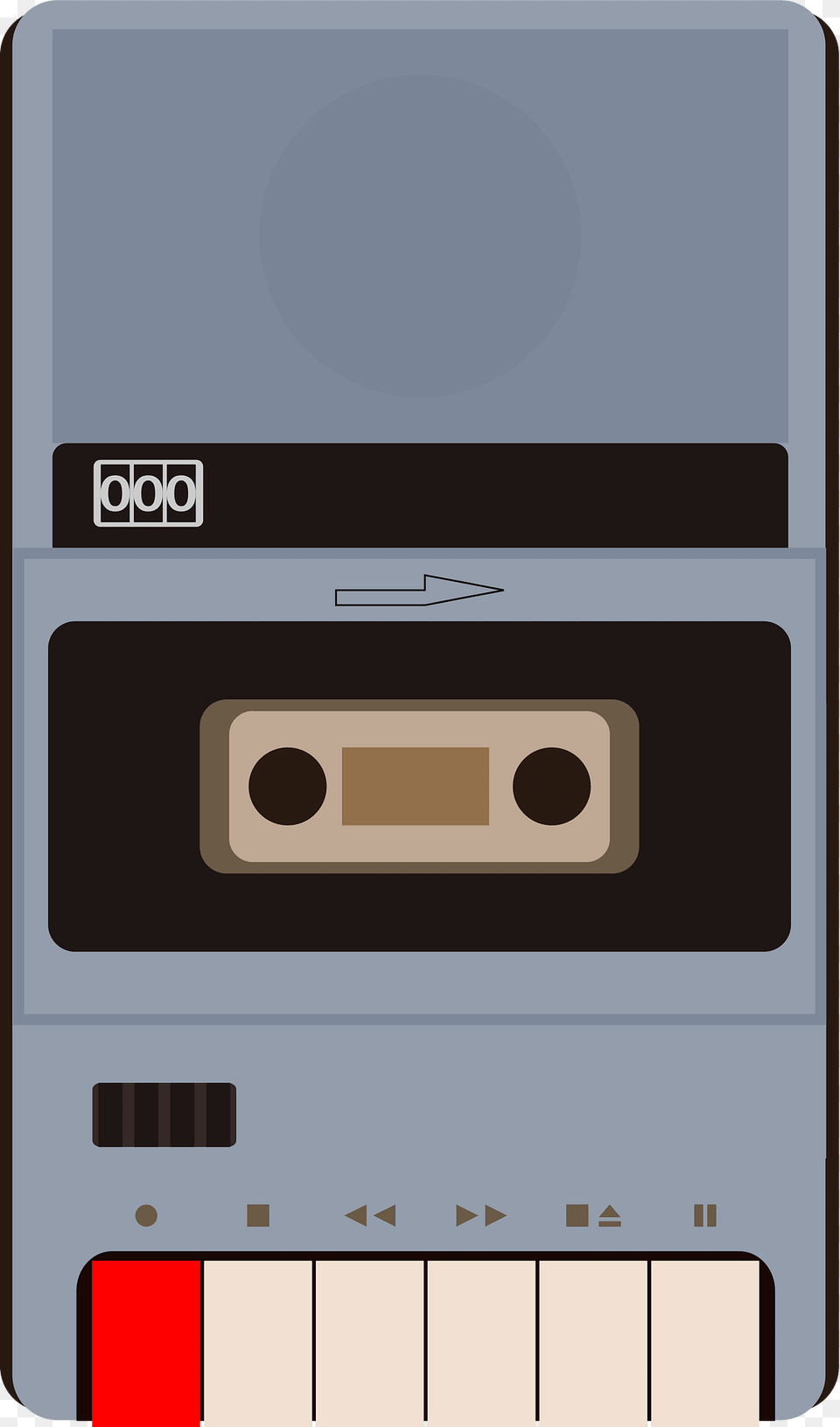 Cassette Tape Recorder Icon Clipart, Electronics, Tape Player Png