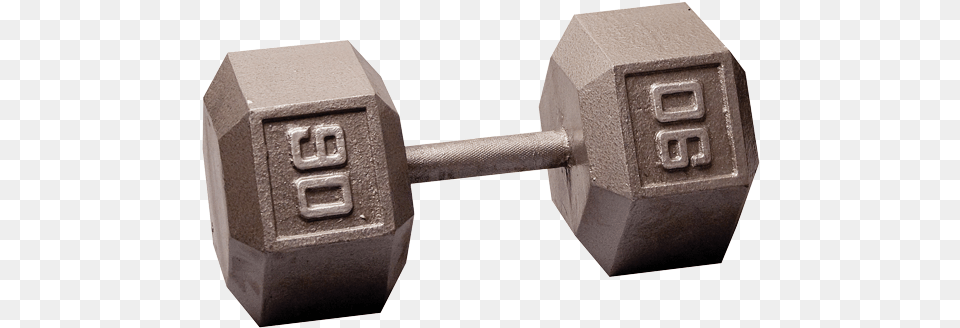 Cast Hex Dumbbells 90 Lb Iron Dumbbells, Fitness, Gym, Gym Weights, Sport Free Png Download