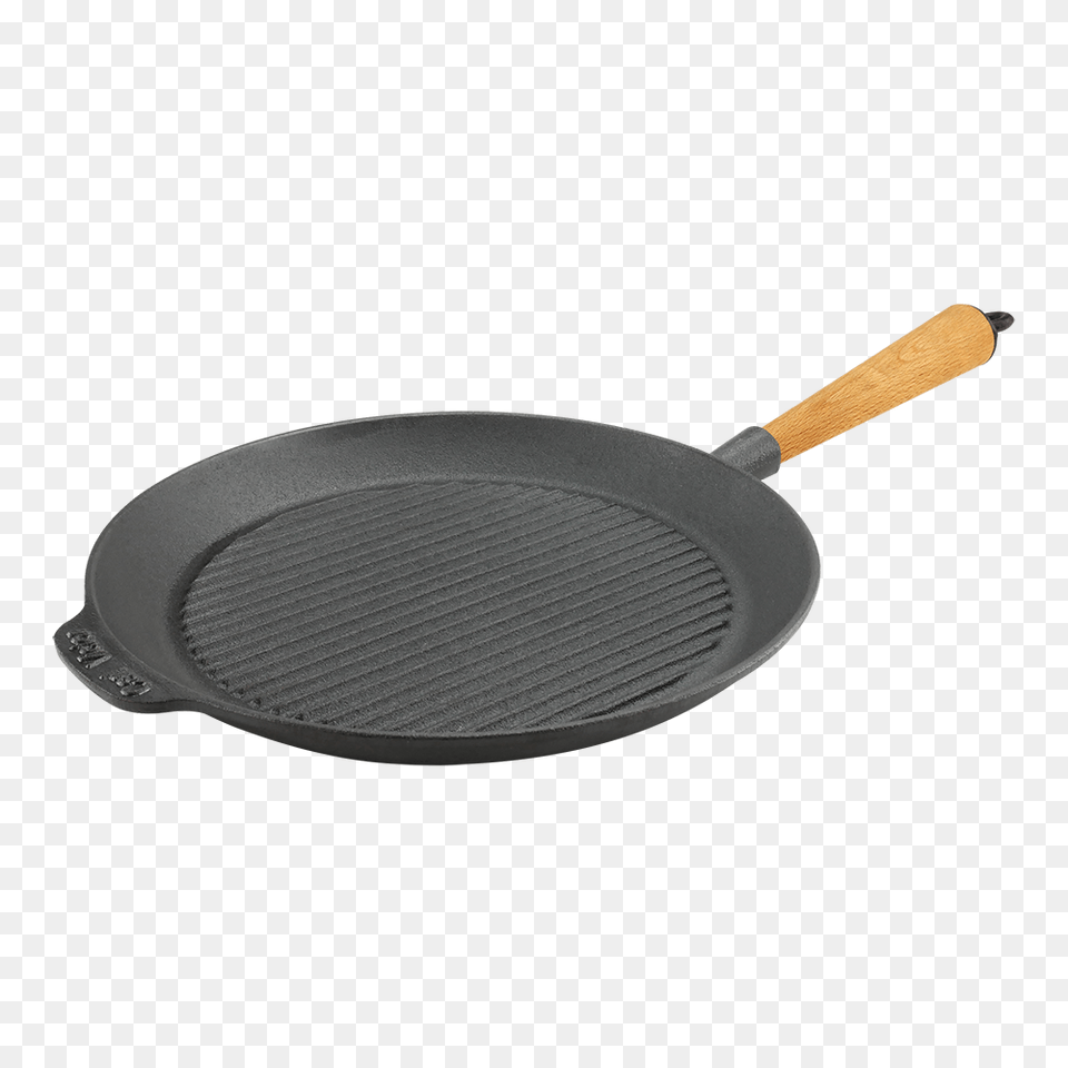 Cast Iron Grill Pan Wood Handle Carl Victor, Cooking Pan, Cookware, Frying Pan Free Png Download