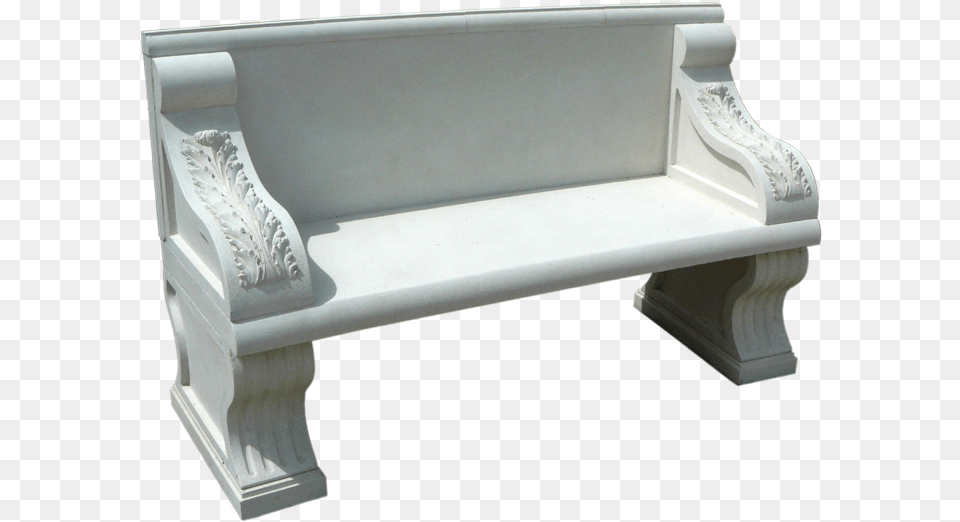 Cast Stone Bench Bn Transparent Stone Bench, Couch, Furniture Free Png