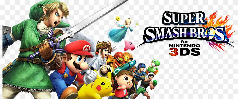 Cast Super Smash Bros 3ds, Publication, Book, Comics, Adult Free Transparent Png