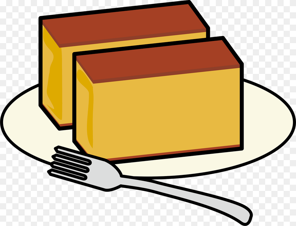 Castella Sponge Cake Clipart, Cutlery, Fork, Bread, Food Png Image