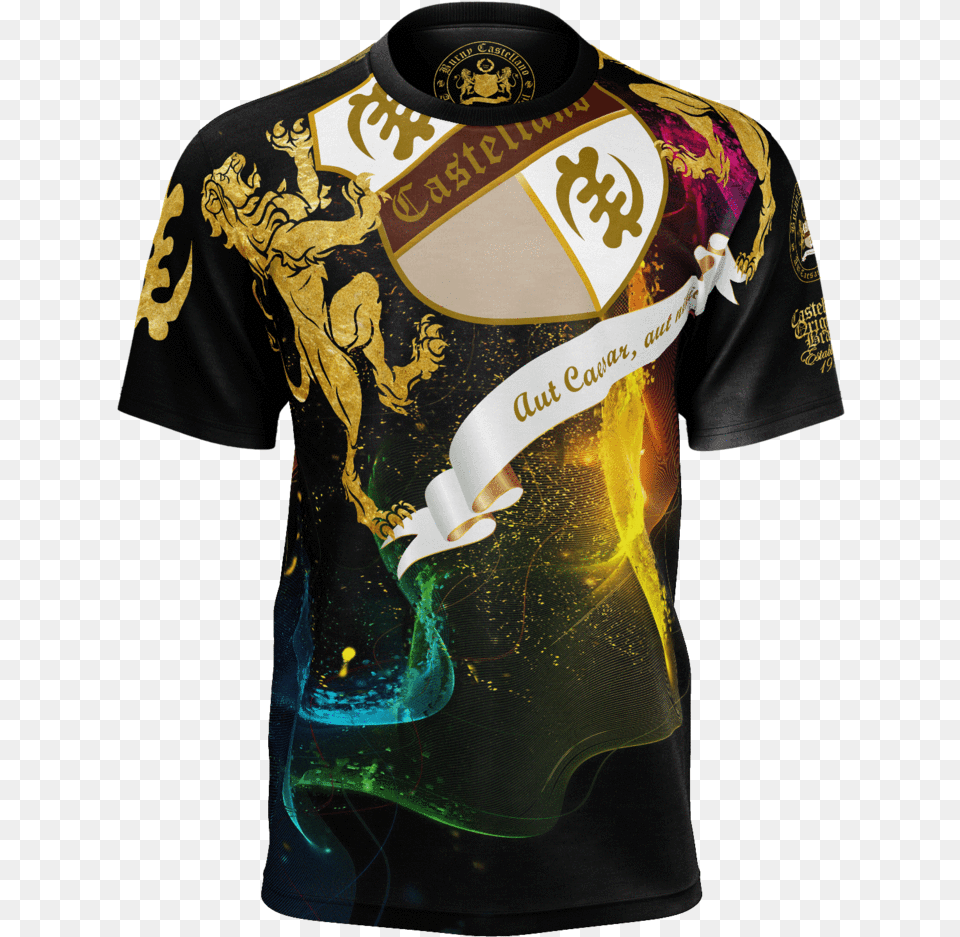 Castellano Color Explosion Season Polo Shirt, Clothing, T-shirt, Adult, Male Png