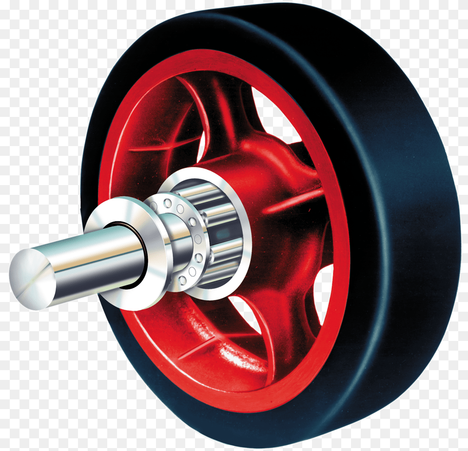 Caster Brgsl Cylinder, Wheel, Spoke, Machine, Car Wheel Png Image