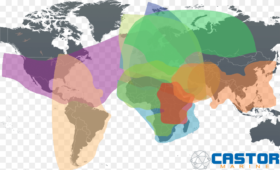 Caster Networks Ku Band Coverage Cute Maps Of The World Black And White, Chart, Plot, Map, Baby Png
