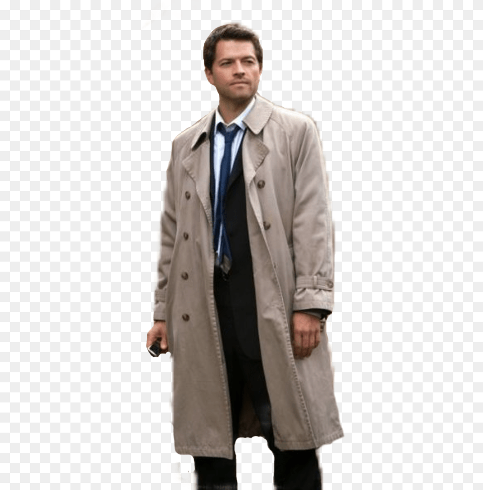 Castiel Supernatural Castiel Trench Coat, Clothing, Overcoat, Trench Coat Free Png