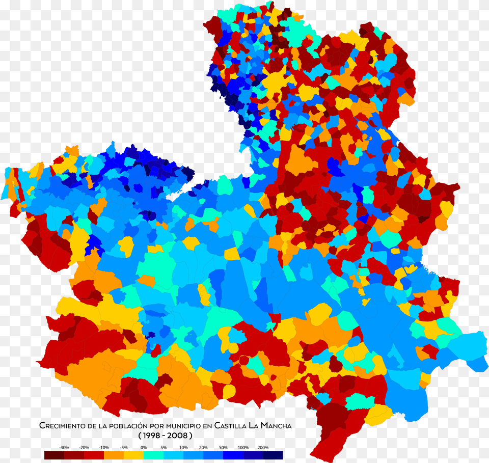 Castilla La Mancha Crecimiento 1998 2008 Poblacin Castilla La Mancha, Art, Graphics, Pattern Free Transparent Png