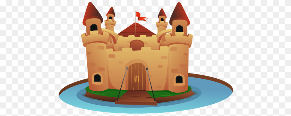 Castle Cartoon Clip Art, Architecture, Building, Fortress, Arch Png Image