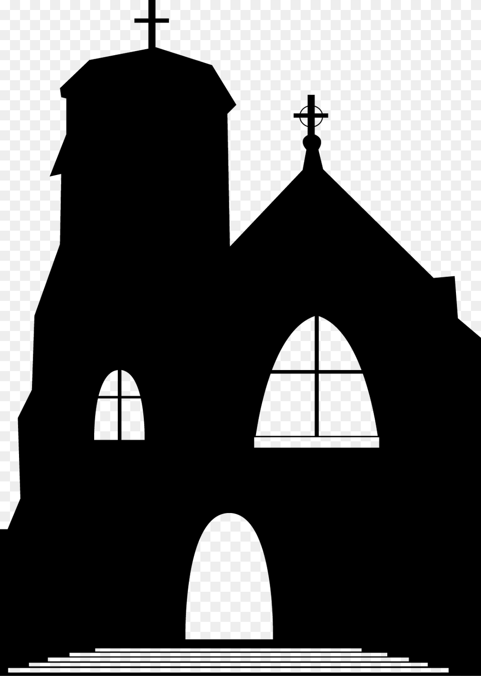 Castle Castle Silhouette Church Silhouette, Architecture, Building, Cathedral, Cross Png