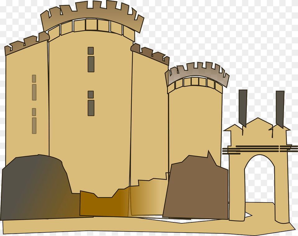 Castle Clip Cartoon Storming Of The Bastille Clipart, Architecture, Building, Fortress, Arch Free Transparent Png