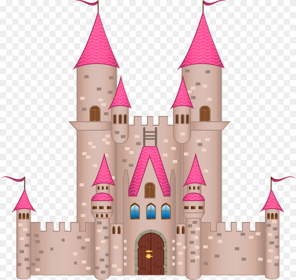 Castle Clipart, Architecture, Building, Fortress, Clock Tower Png Image