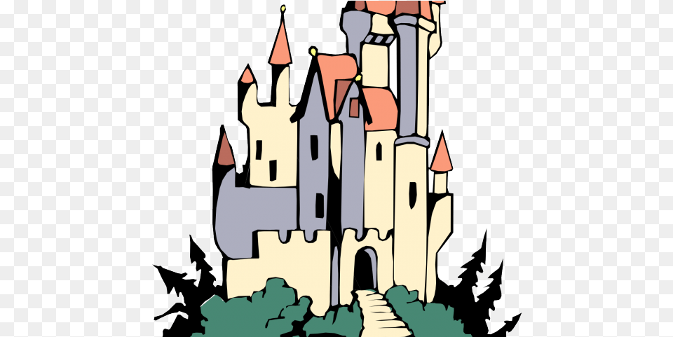 Castle Clipart Cinderella Castle Castle Cartoon Transparent, Architecture, Building, Fortress, Art Png