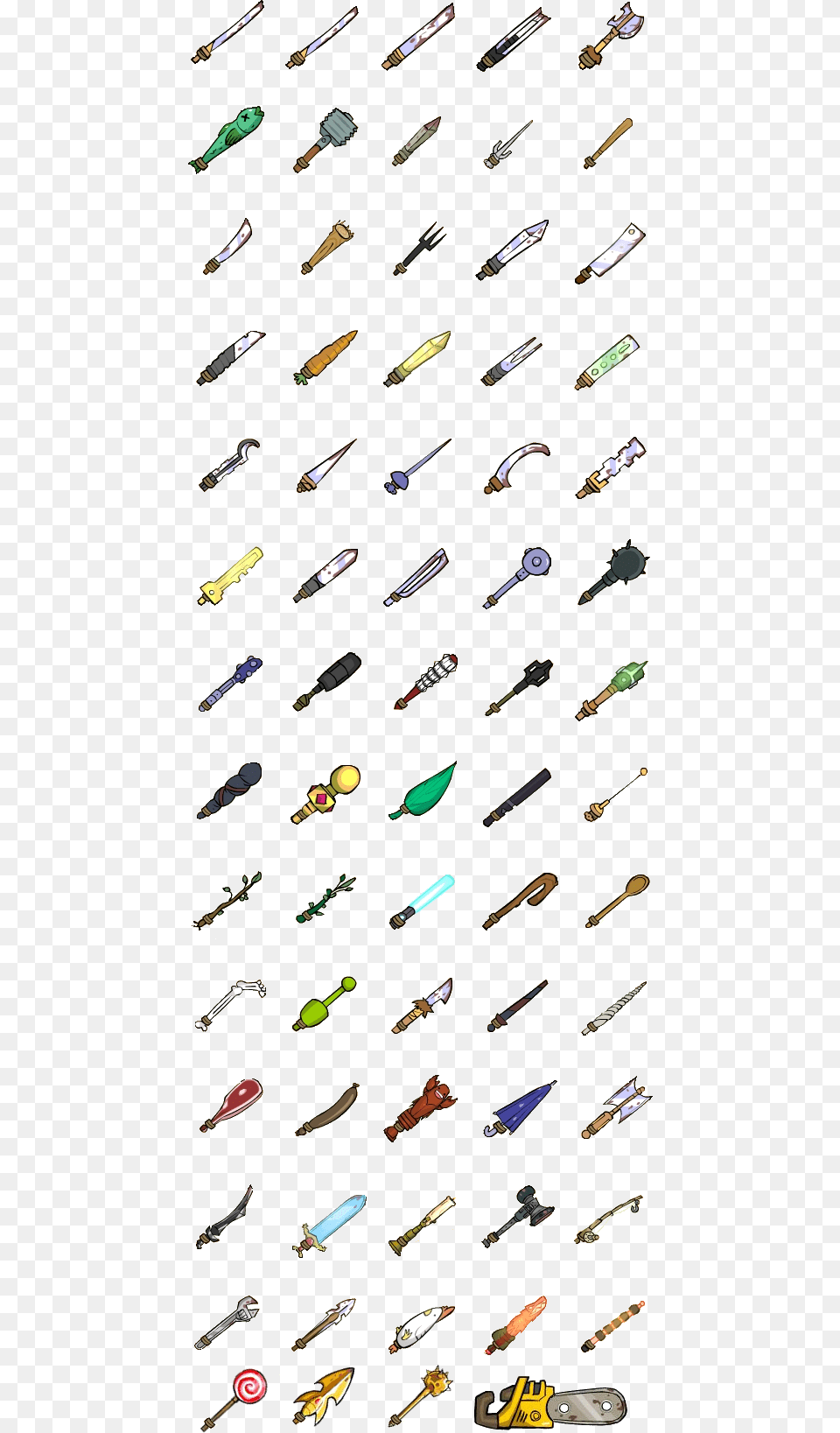 Castle Crashers All Armas, Weapon, Fishing Lure, Person Free Png