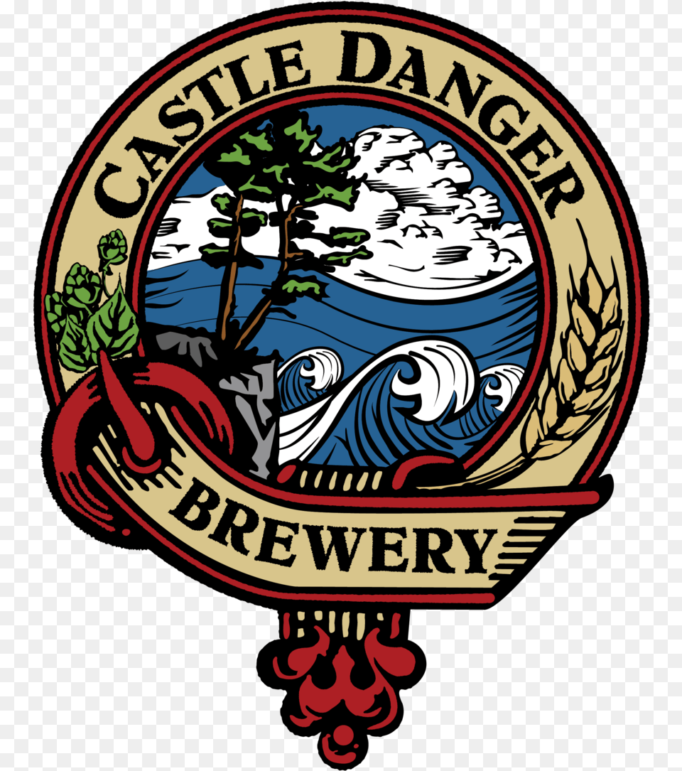 Castle Danger Logo Castle Danger Beer, Emblem, Symbol Free Png