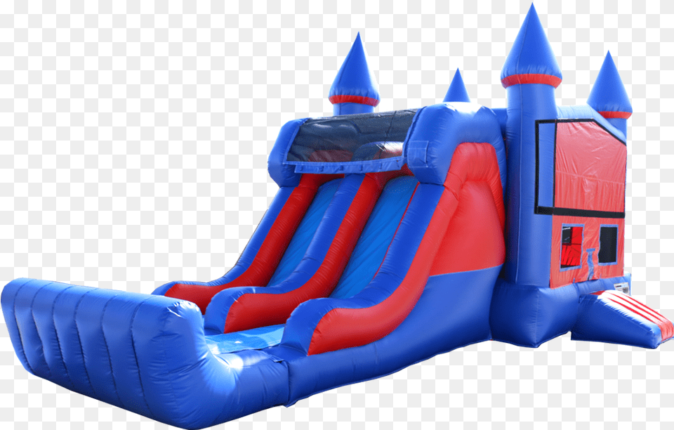 Castle Dual Lane Combo Water, Inflatable, Slide, Toy Free Png