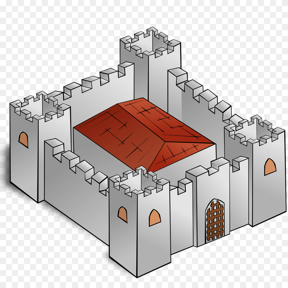 Castle Fortress Clipart, Cad Diagram, Diagram, Architecture, Building Free Png