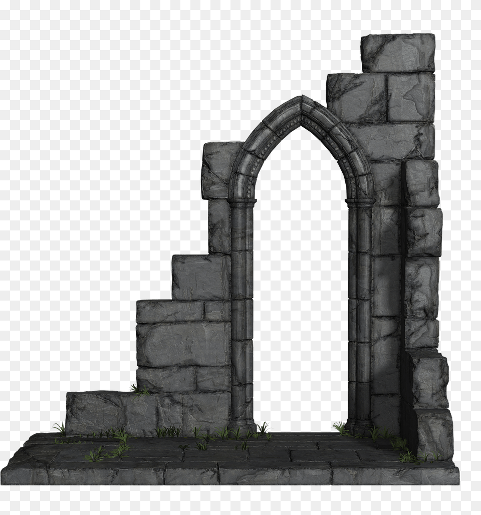 Castle Gateway Architecture Monument, Arch, Building, Ruins, Gothic Arch Free Transparent Png