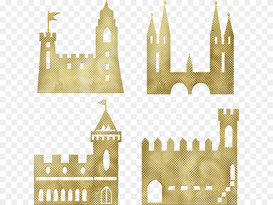Castle Gold, Architecture, Building, Fortress, Accessories Free Png Download