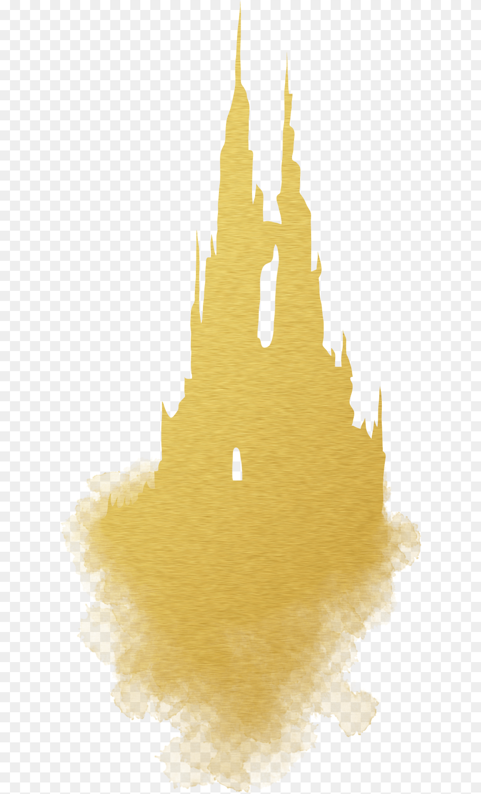 Castle Gold Foil Illustration, Plant, Tree, Fire, Flame Png Image