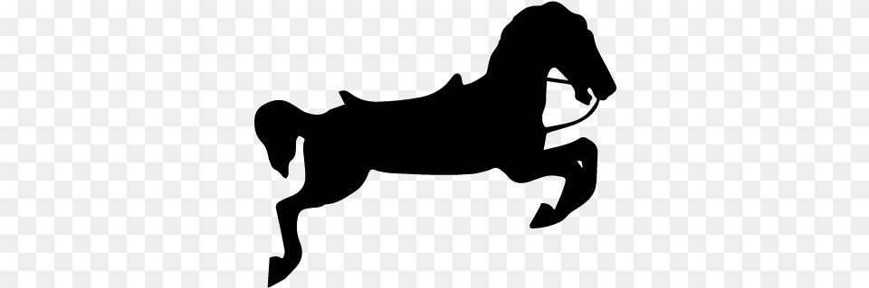 Castle Horse With Riding Gear Vector Cavalo Carrossel, Gray Png