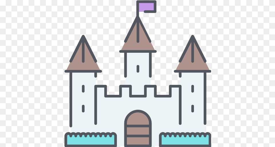 Castle Icon House, Architecture, Building, Fortress, Bell Tower Free Png Download