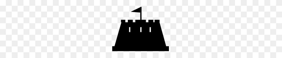Castle Icons Noun Project, Gray Png