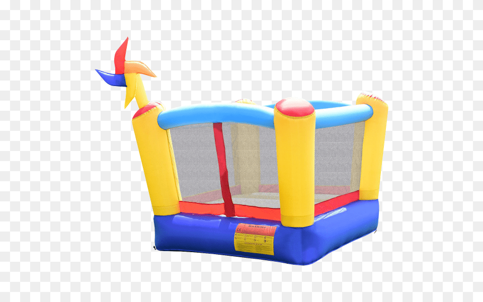 Castle Inflatable Moonwalk Bounce House With Rotating Windmill Png Image