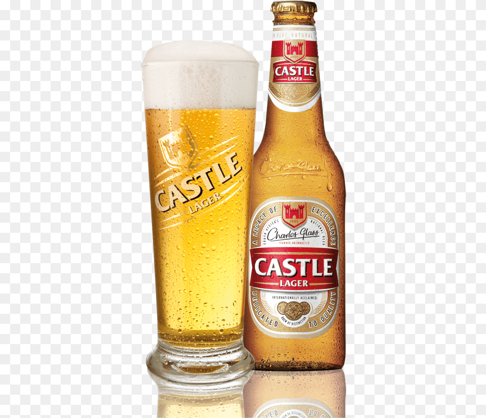 Castle Lager Sa South Africa Castle Lager, Alcohol, Beer, Beverage, Glass Free Png Download