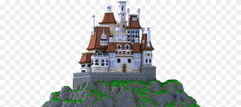 Castle Minecraft Map Castle, Architecture, Building, Fortress Free Png Download
