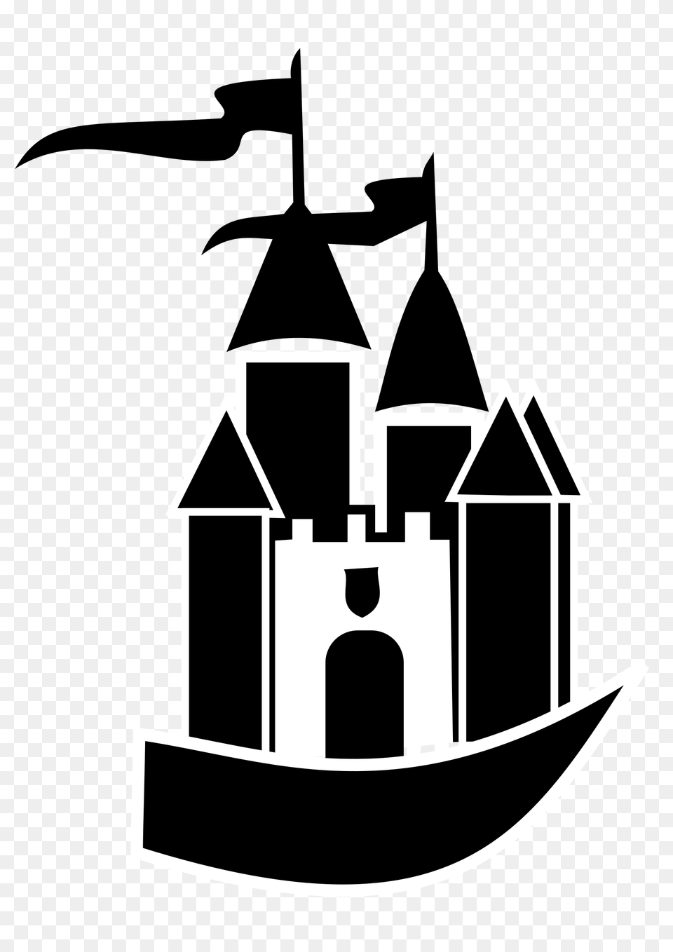 Castle Of Time Vector Clipart Image, Stencil, Smoke Pipe Free Png Download