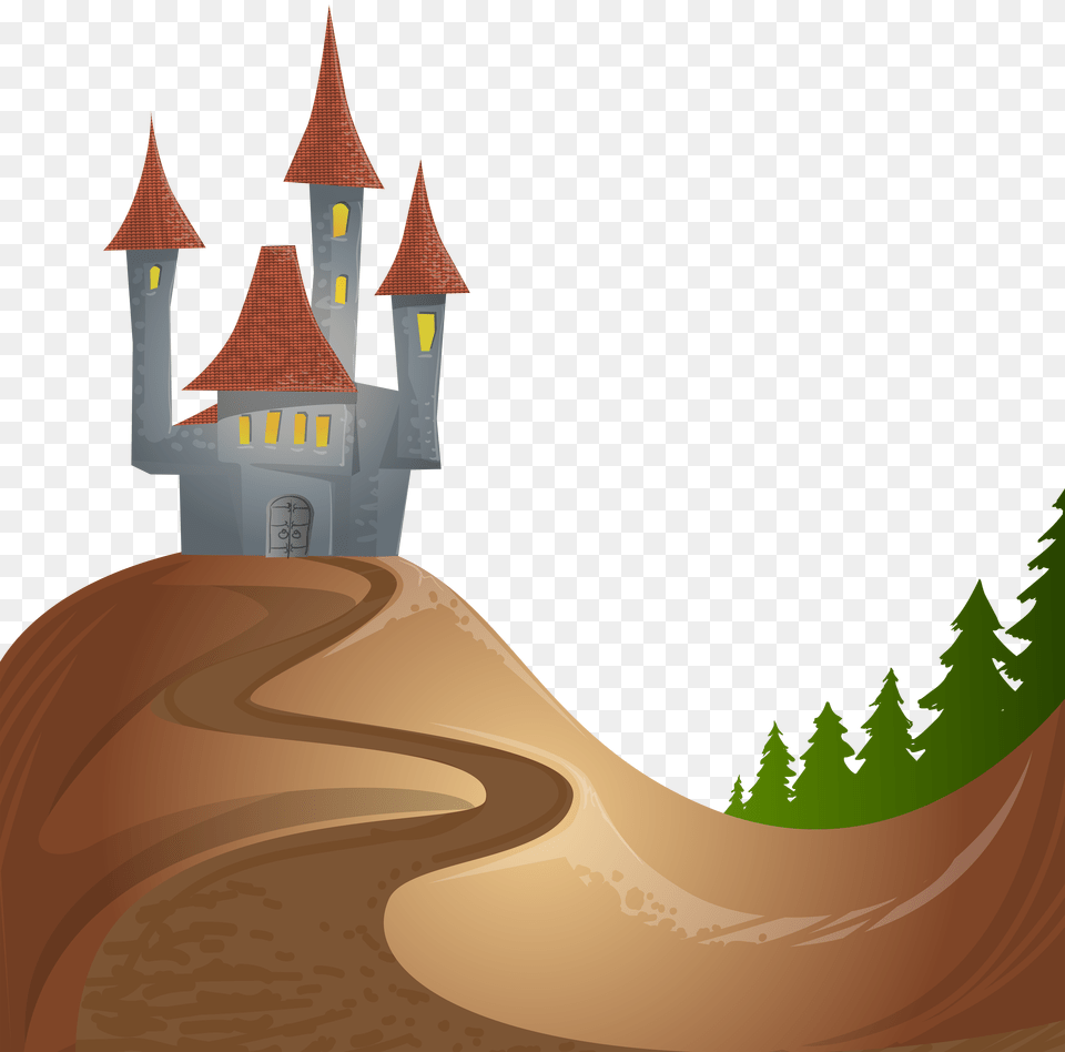 Castle On Hill Clip Art, Cross, Symbol Free Png