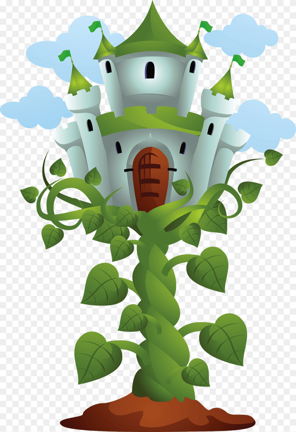 Castle On Top Of Beanstalk, Green, Plant, Vegetation, Outdoors Free Png