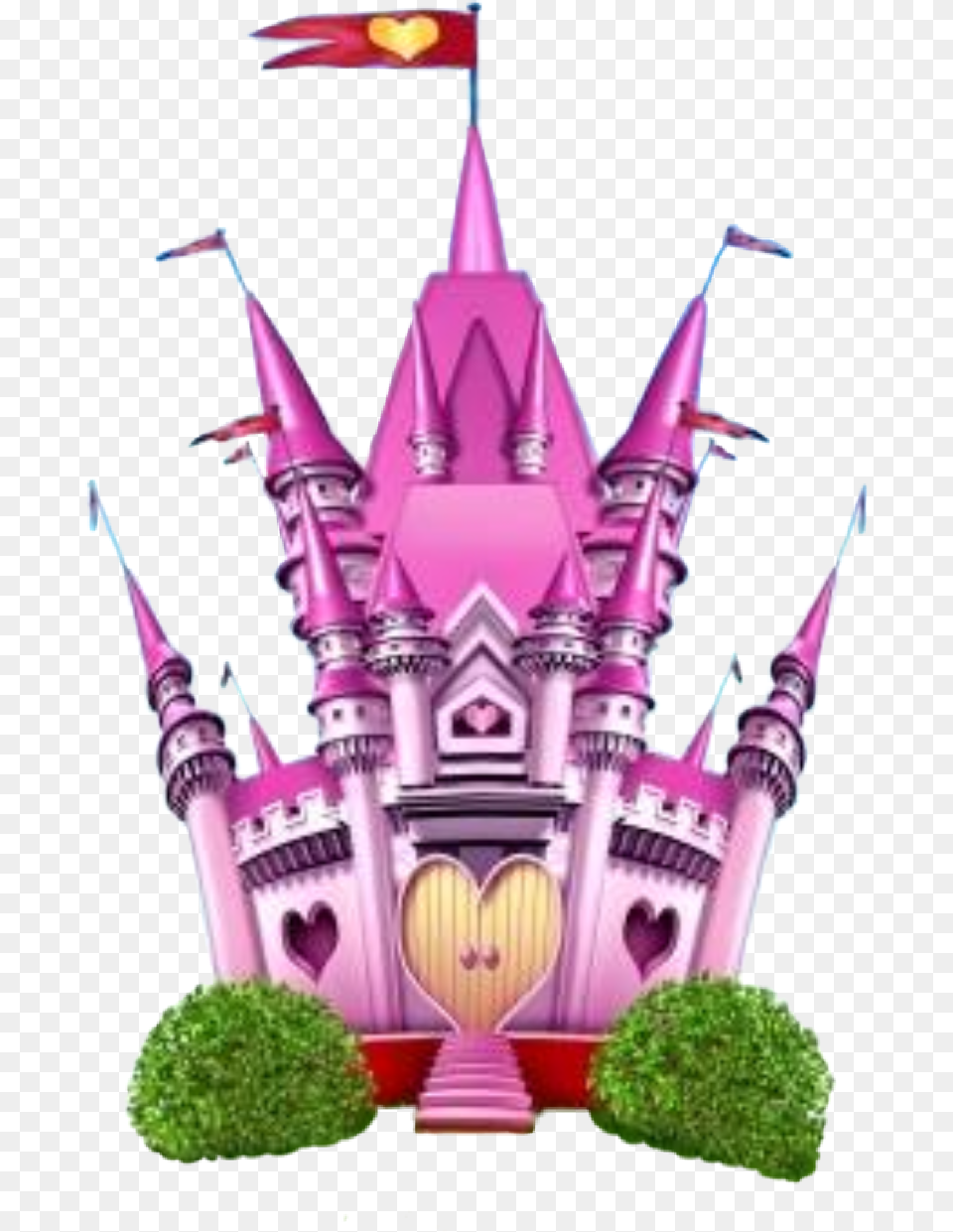 Castle Pink Whimsical Fantasy Princess Castillo De Disney Animado, Architecture, Building, Spire, Tower Free Transparent Png