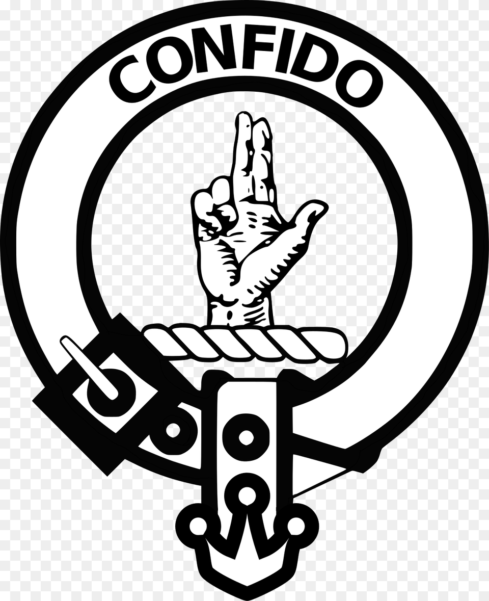 Castle Scottish Forsyth Clan Crest, Logo, Emblem, Symbol, Stencil Free Png