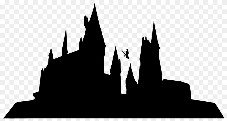 Castle Silhouettes Cliparts Clip Art, Gray Free Png Download