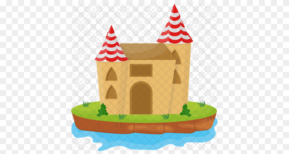 Castle Tower Icon For Outdoor, Food, Sweets, Birthday Cake, Cake Free Png